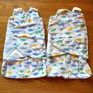 2 HALO Micro-Fleece Sleepsack Swaddles, TOG 3.0, Newborn